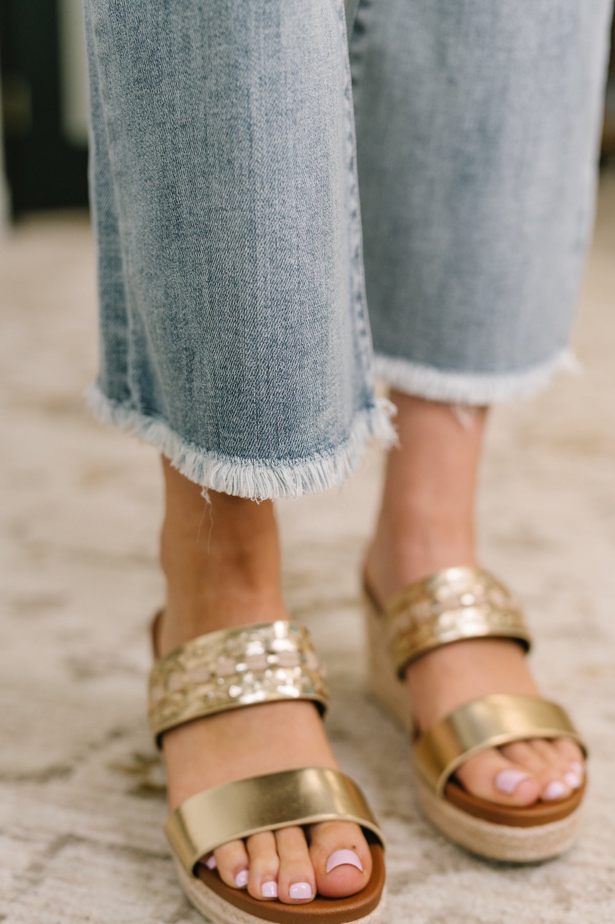 Judy Blue Mid Rise Kick Flare Jeans with Frayed Hem