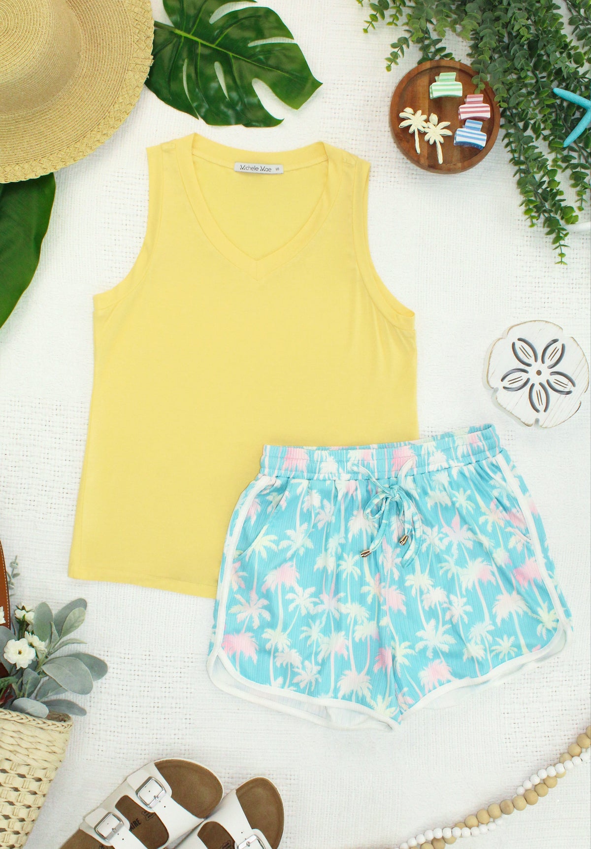 Noelle Tank in Lemon