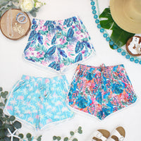 Nova Summer Shorts in Aqua Palm