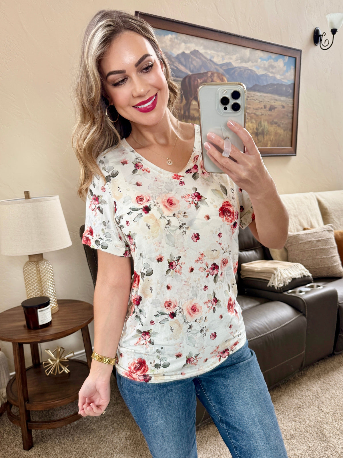Sophie Tee in Pink Bloom