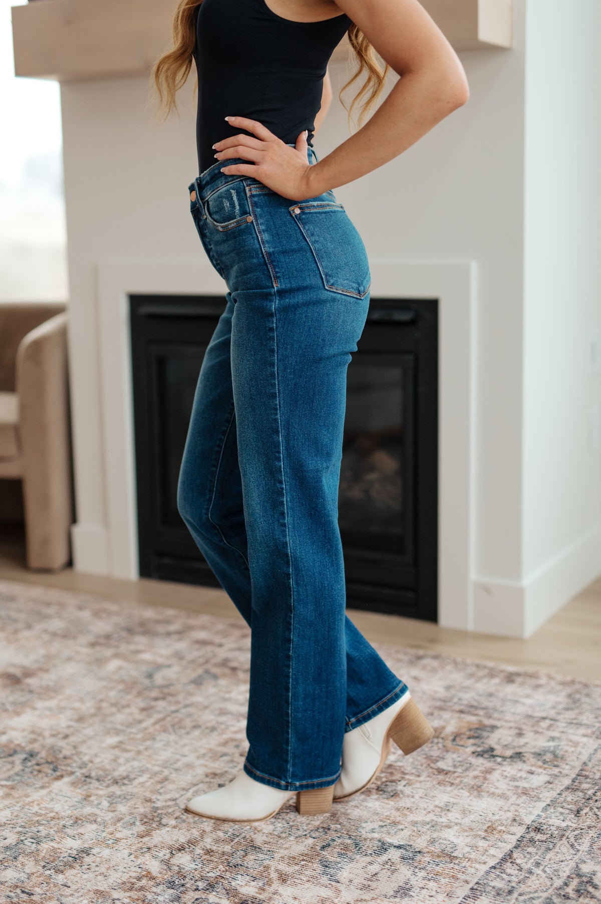 Judy Blue High Rise Button Fly Dad Jeans