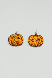 Pumpkin Prowl Earrings in Orange