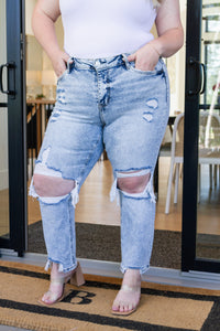 Vervet High Rise Crop Straight Jeans