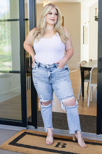 Vervet High Rise Crop Straight Jeans
