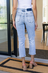 Vervet High Rise Crop Straight Jeans