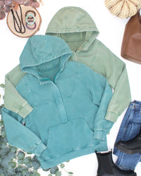 Ryker Vintage Wash Hoodie in Olive