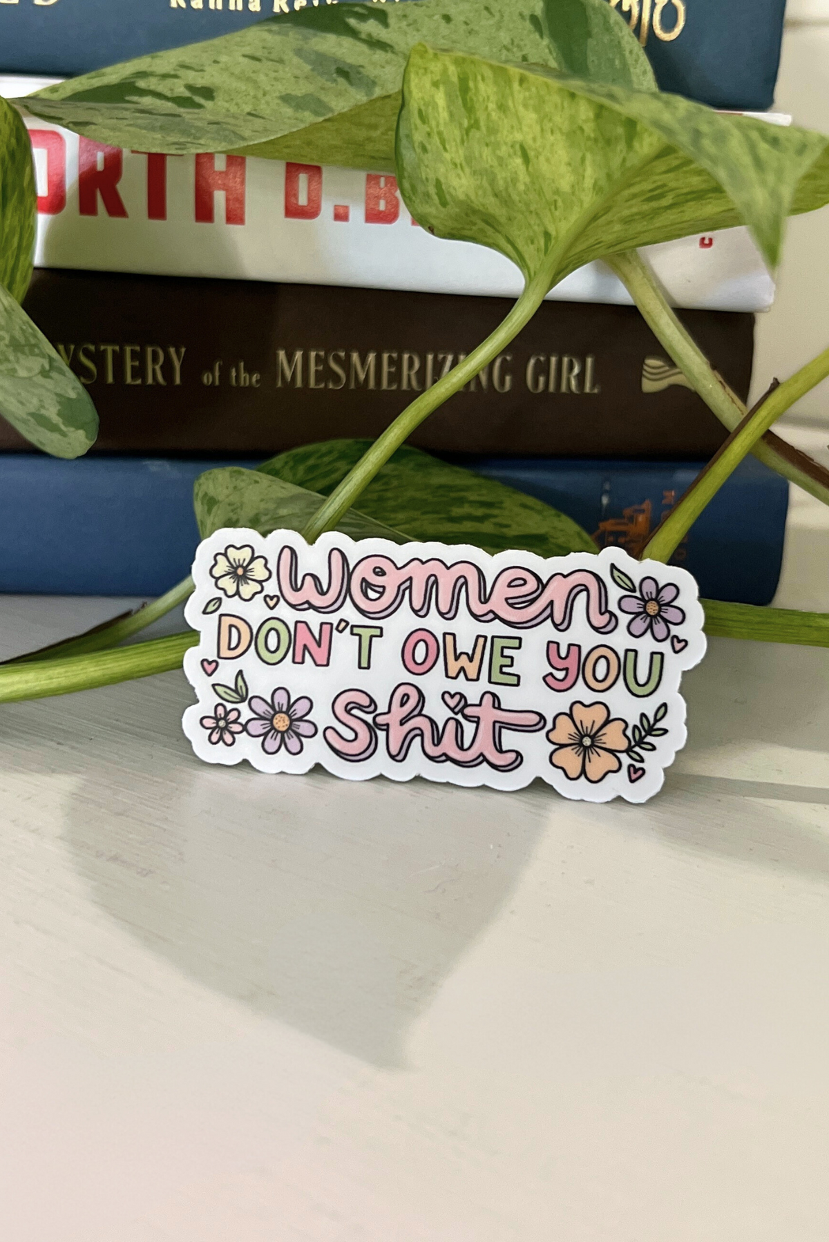 "Women don't owe you shit" Vinyl Sticker