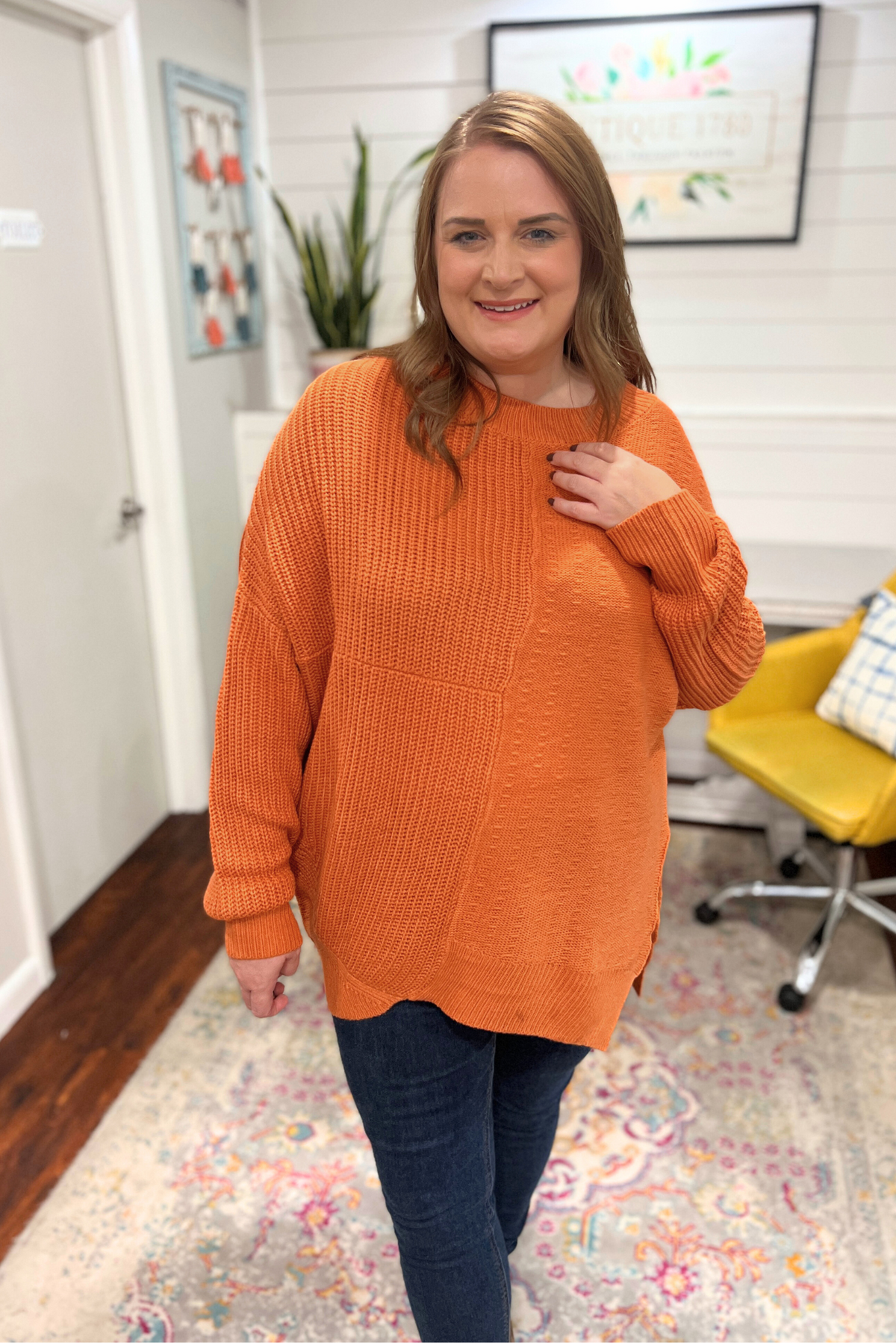 Hey Pumpkin Asymmetrical Sweater