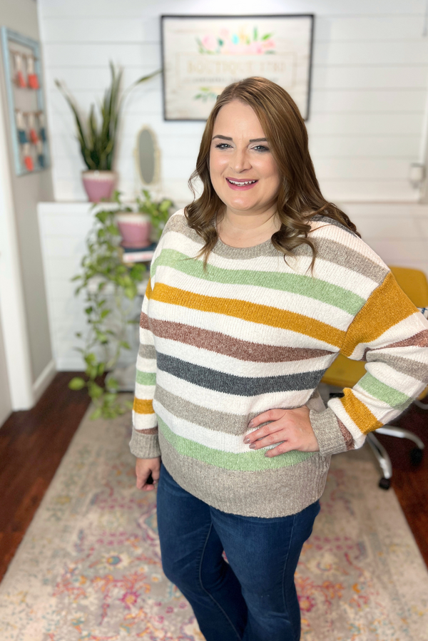 Multicolor Striped Sweater