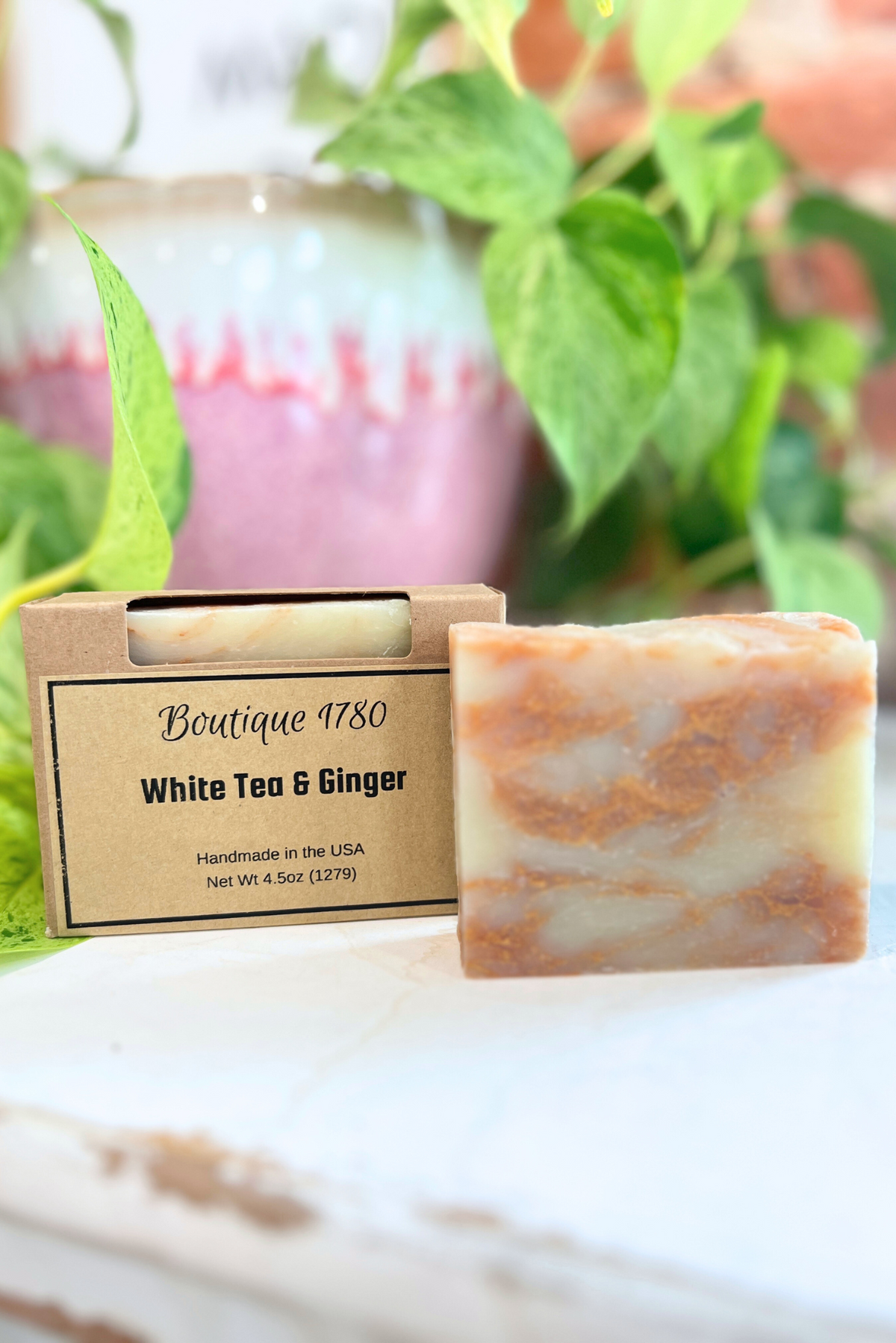 Handcrafted White Tea & Ginger Soap