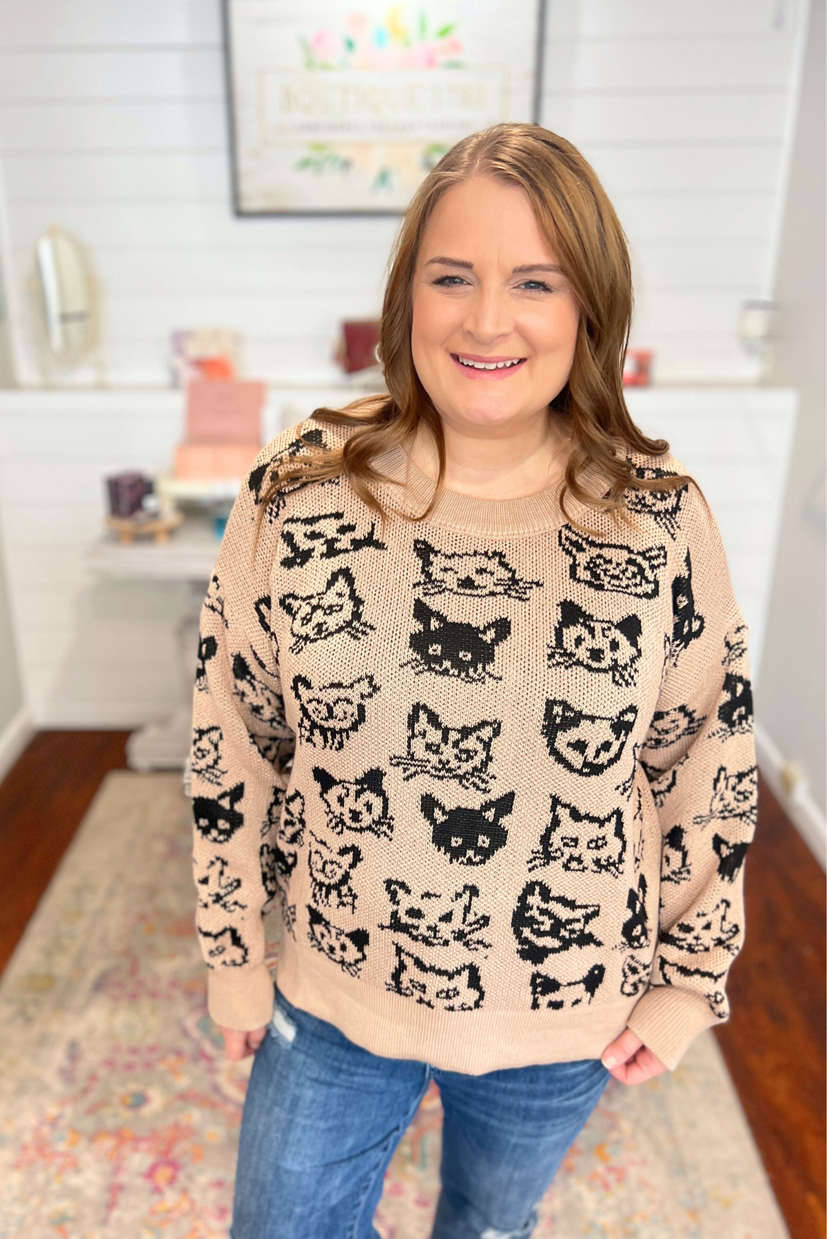 Feline Fine Sweater