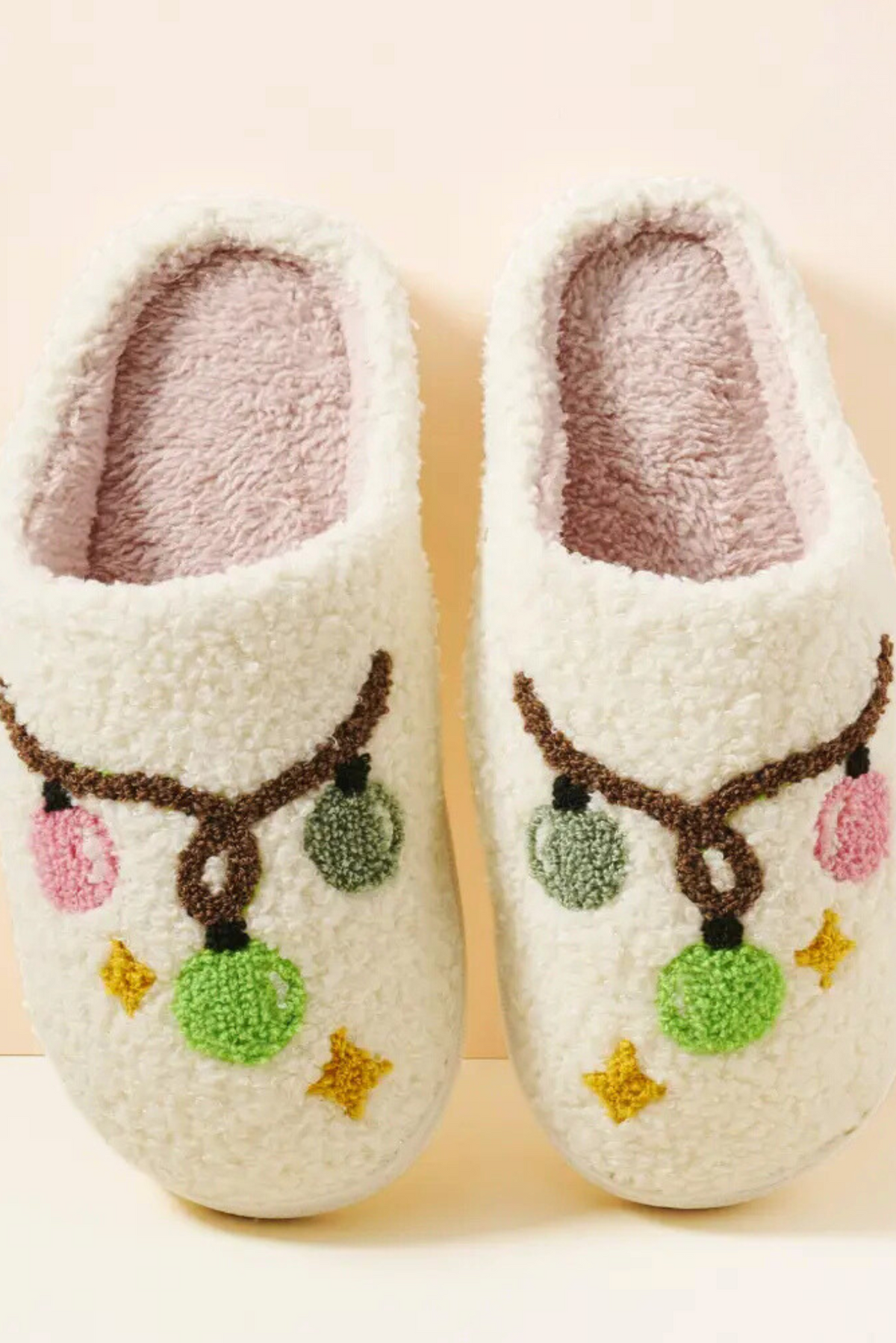 Christmas Lights Adult Slippers