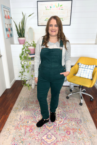 Judy Blue High Waist Teal Boyfriend Overalls