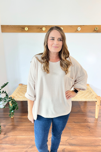 Ivory Thoughts Chenille Blouse