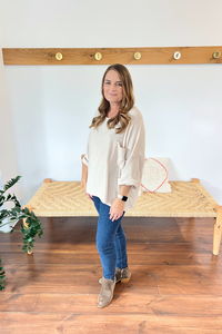 Ivory Thoughts Chenille Blouse