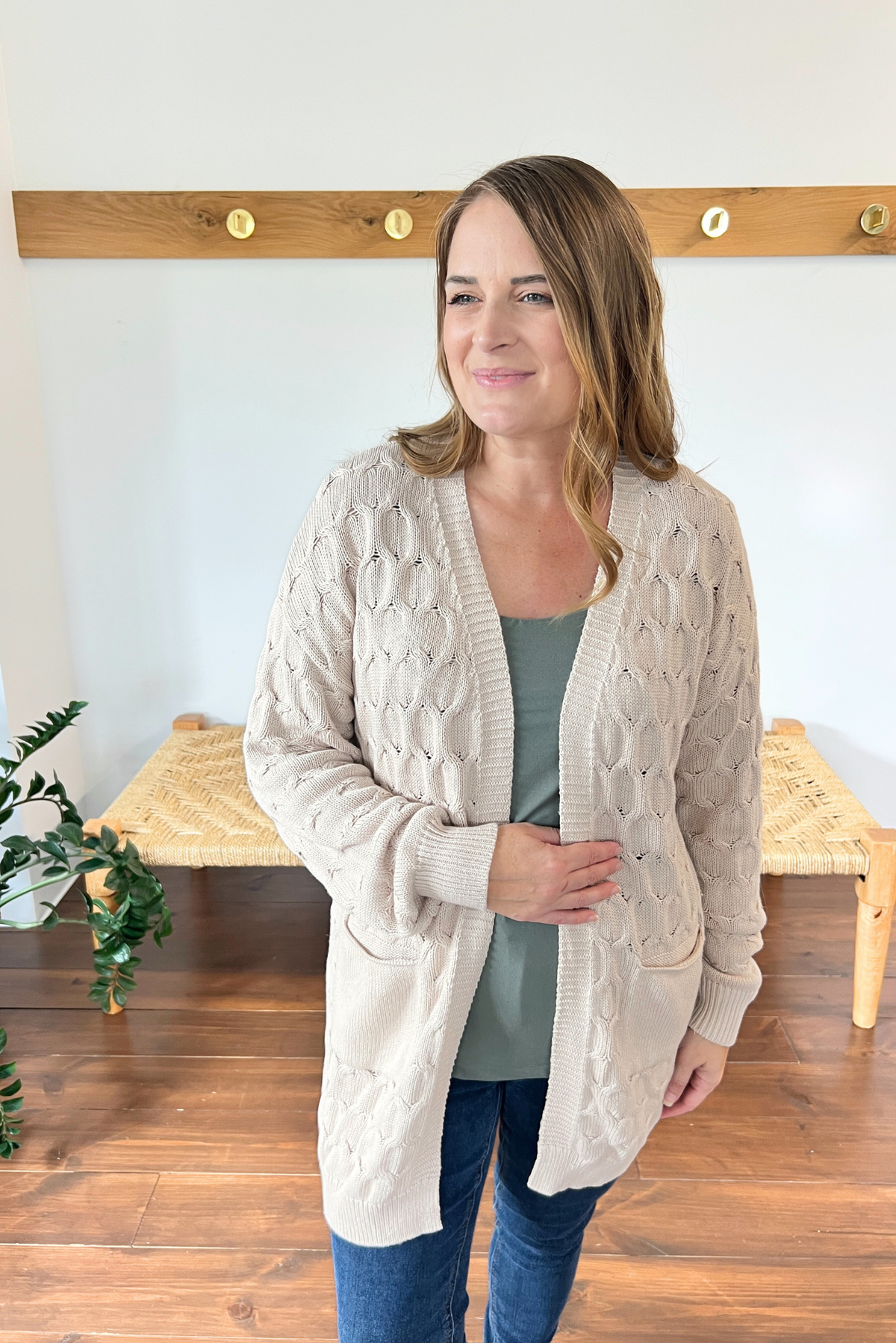 Laugh Airily Cable Knit Cardigan