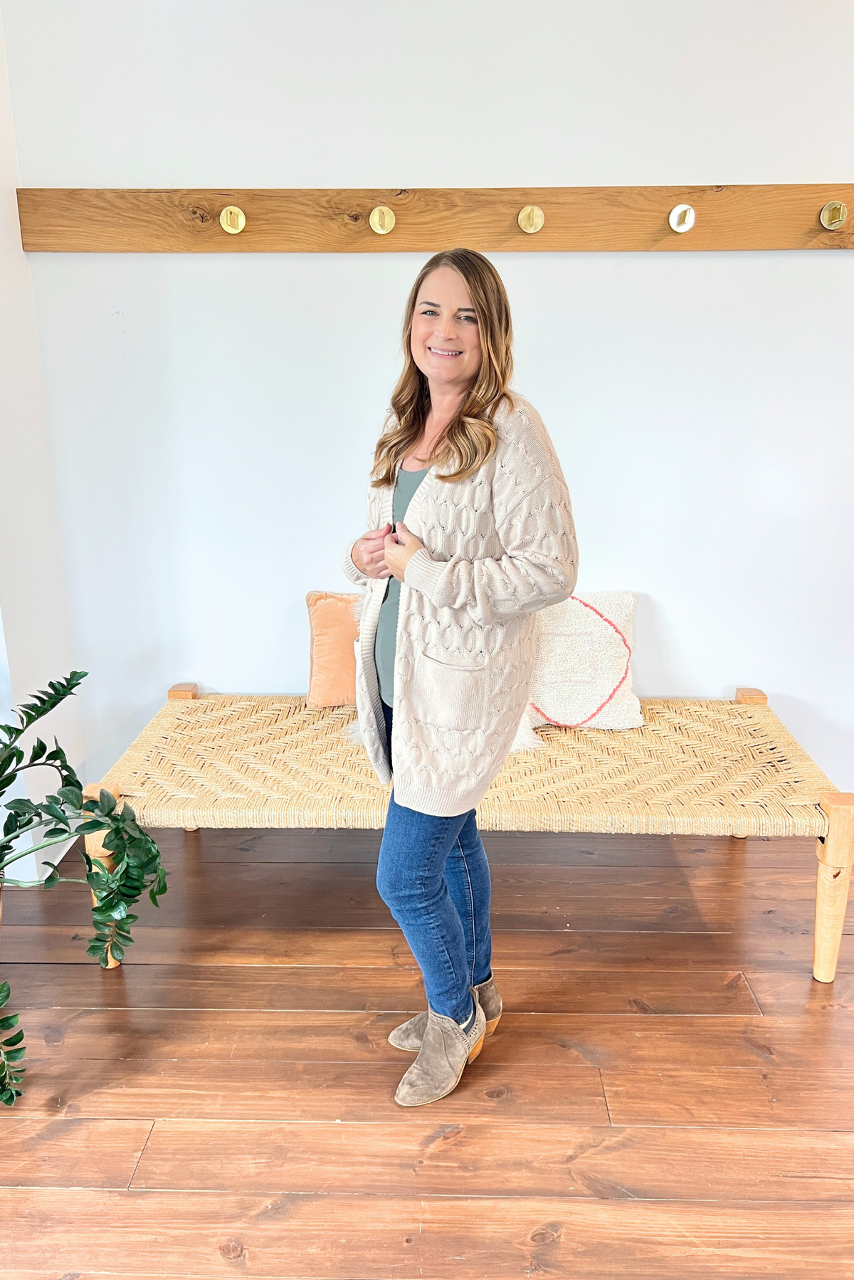 Laugh Airily Cable Knit Cardigan