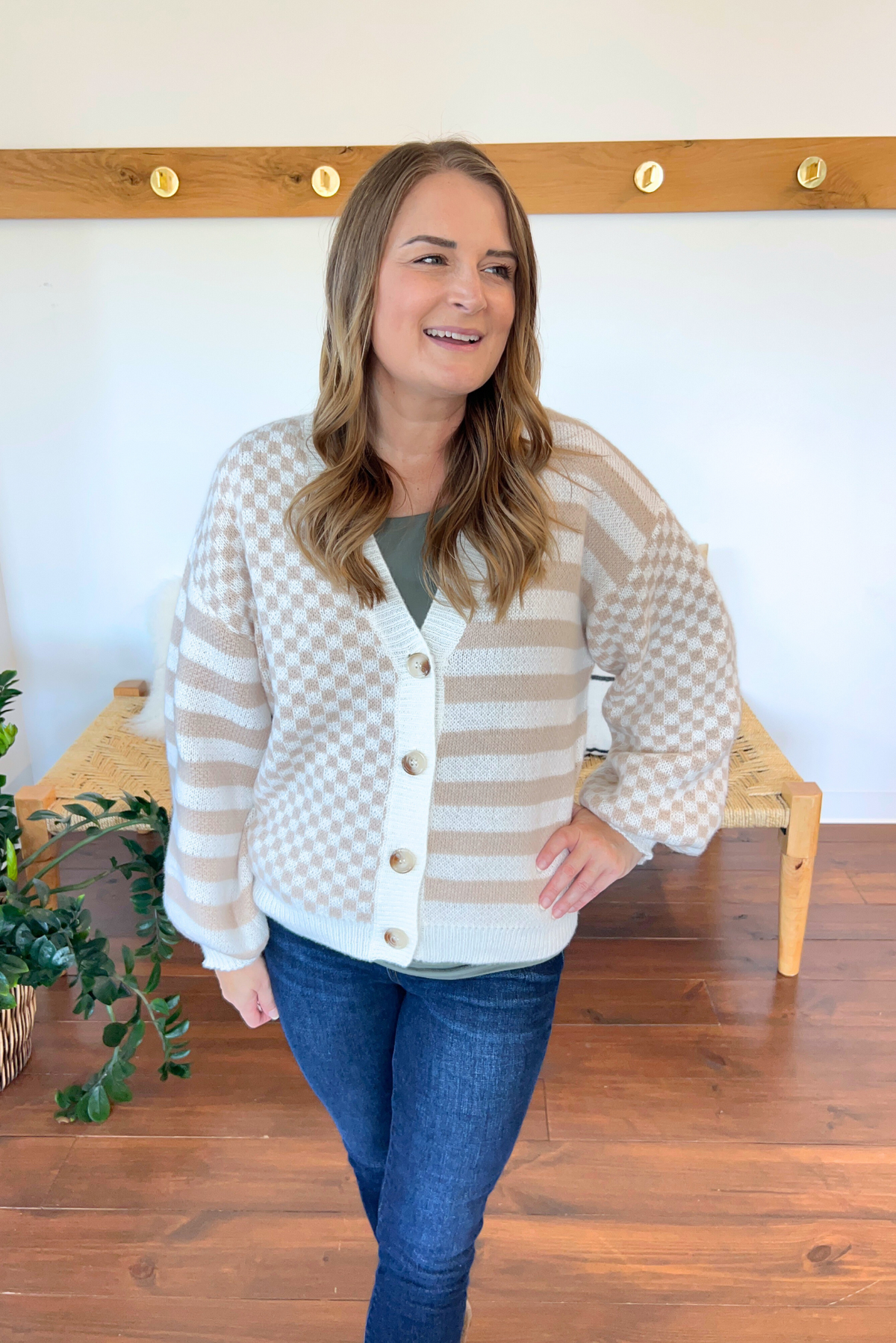 Check That Line Cardigan