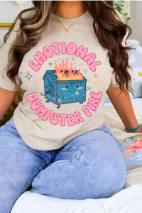 Emotional Dumpster Fire Graphic Tee