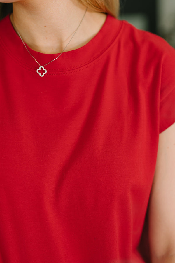 Sweet Like That Casual Dress in Ruby