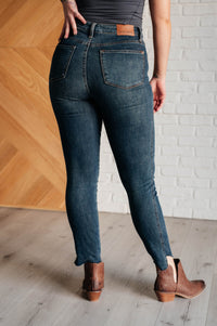 Judy Blue High Rise Control Top Step Hem Skinny Jeans