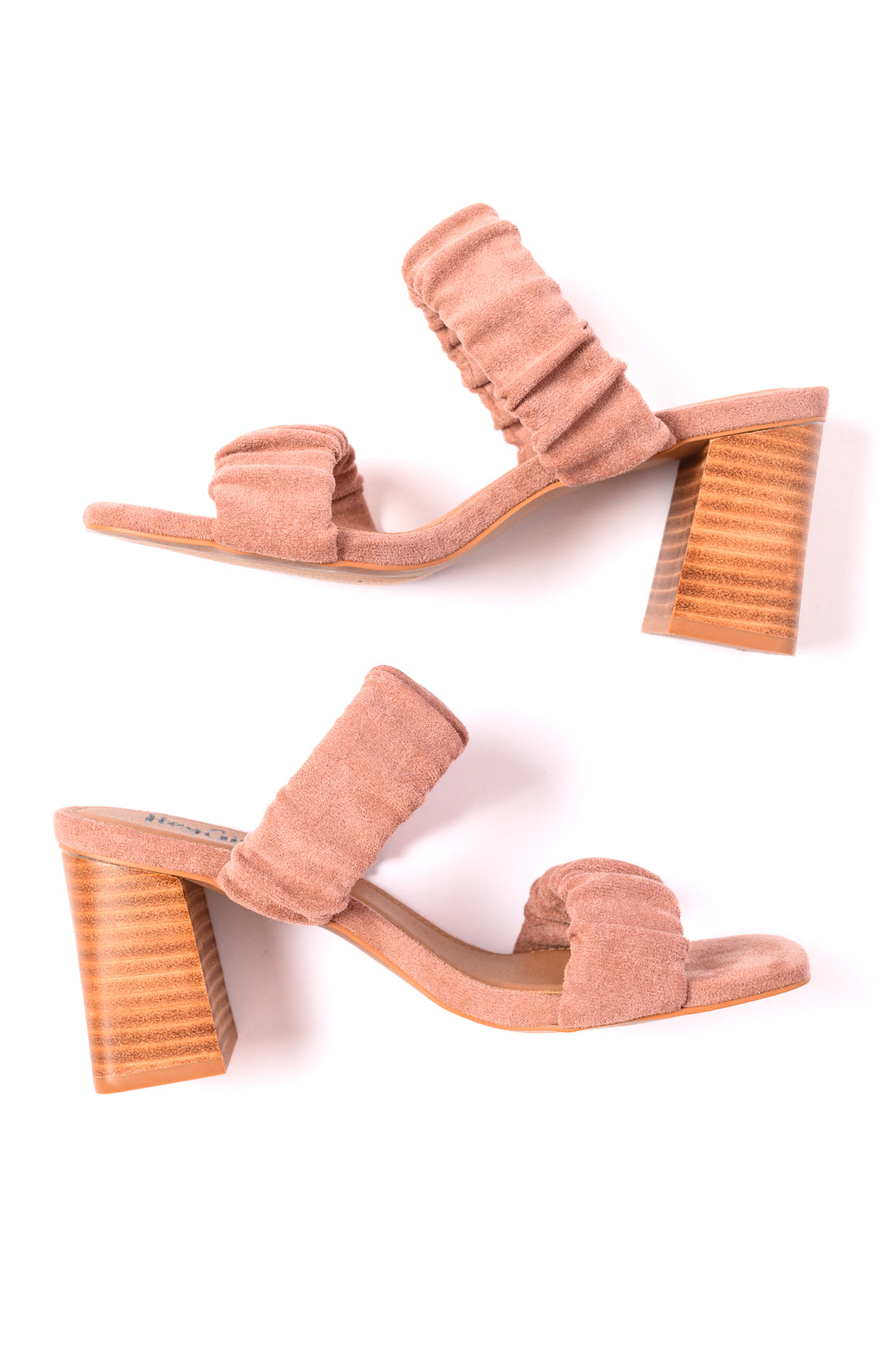 Tropic Like it's Hot Heels in Blush Suede by Cokry's