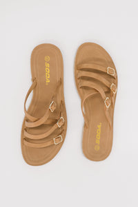 Trusty Strappy Sandals in Light Tan