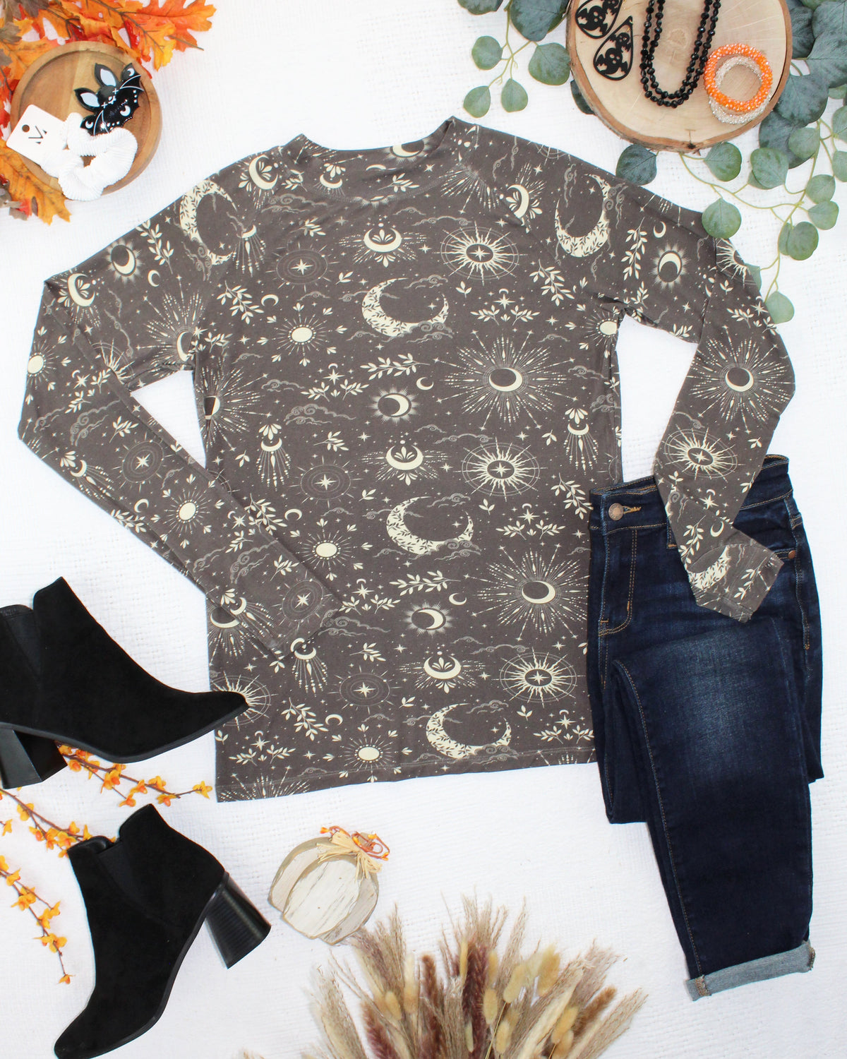 Blair Long Sleeve Top in Celestial Nights