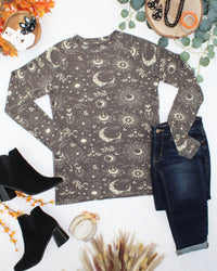 Blair Long Sleeve Top in Celestial Nights