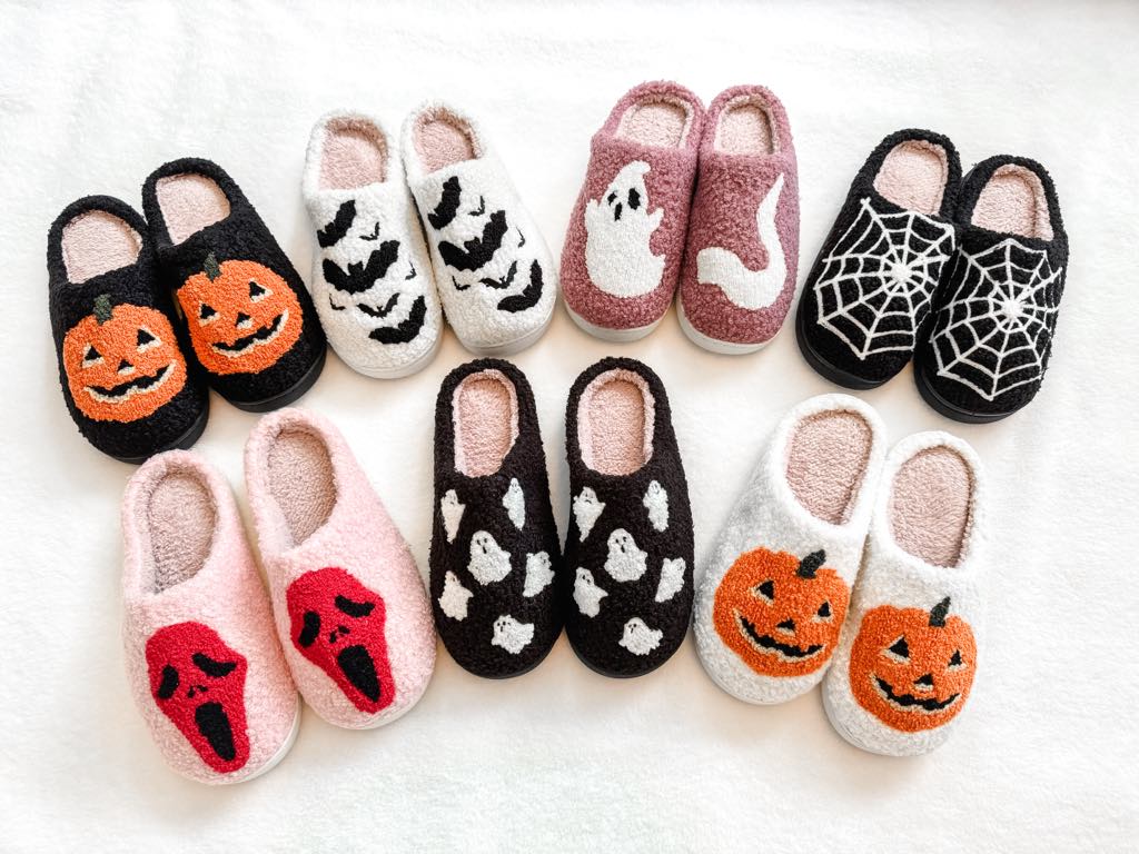 Halloween Slippers in Seven Prints
