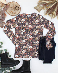 Blair Long Sleeve Top in Blushwood Floral