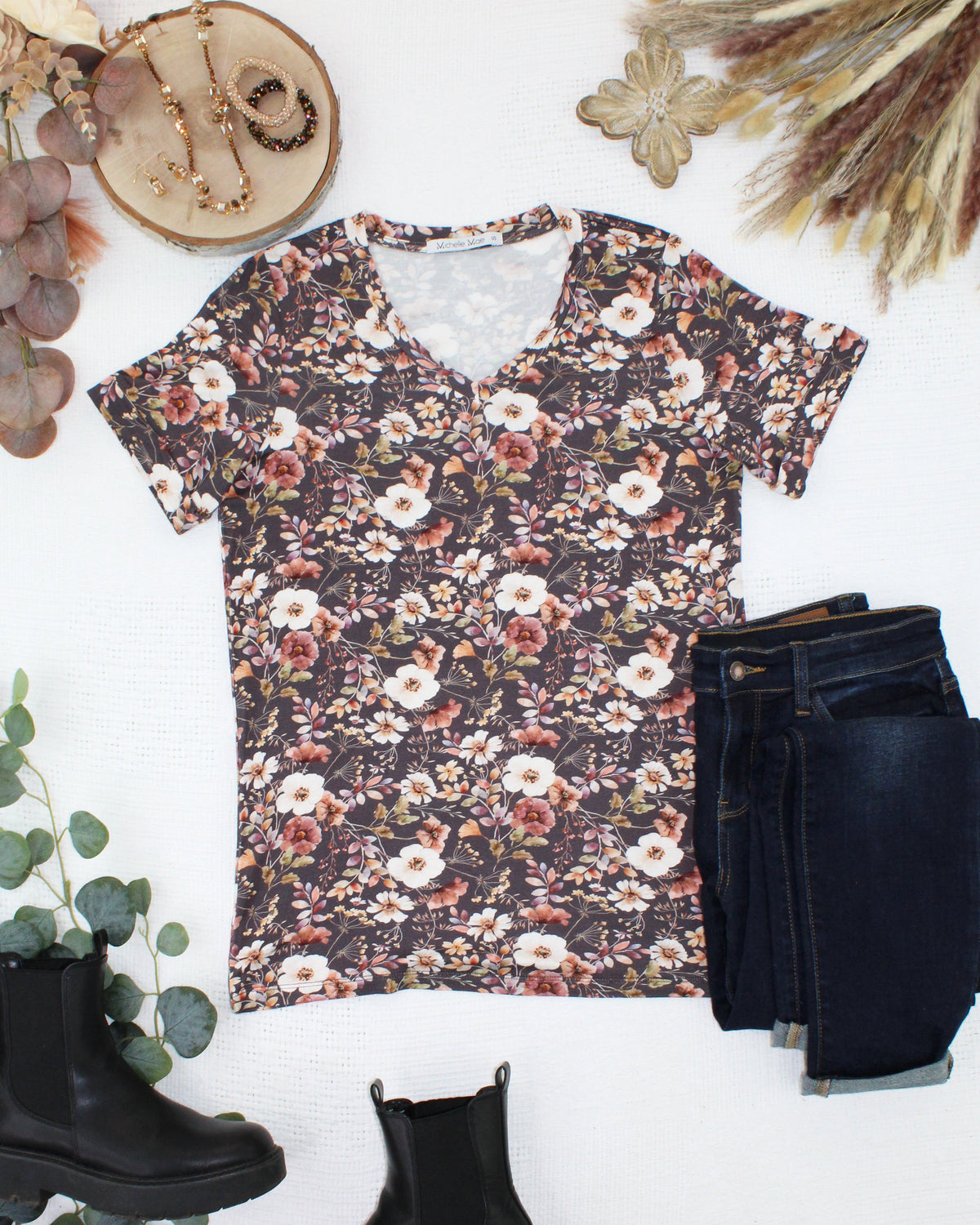 Sophie Top in Blushwood Floral