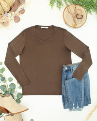 Larissa Long Sleeve in Brown