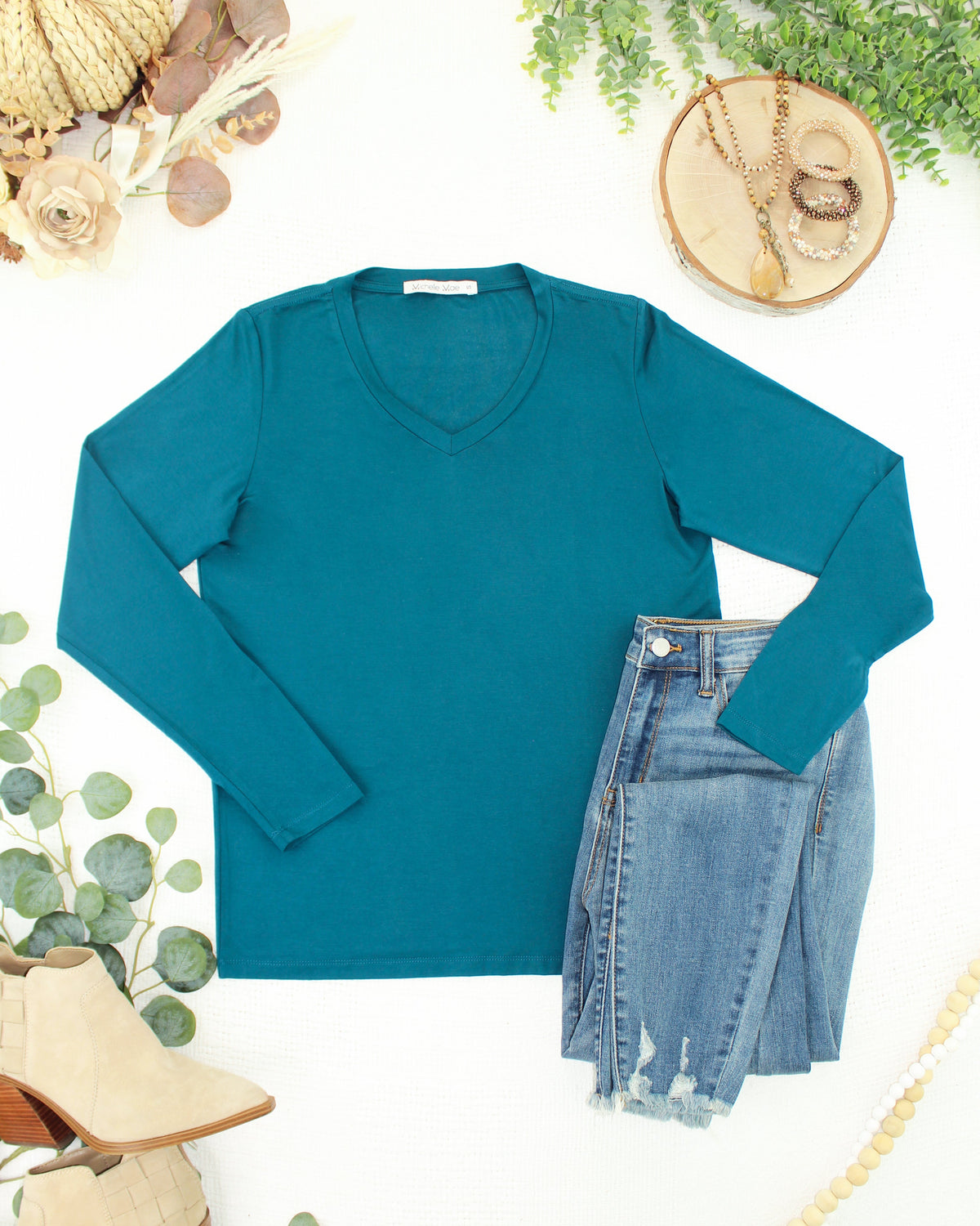 Larissa Long Sleeve in Teal