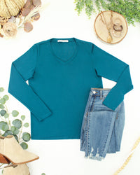 Larissa Long Sleeve in Teal