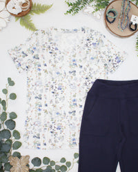 Sophie Top in Olive Meadow