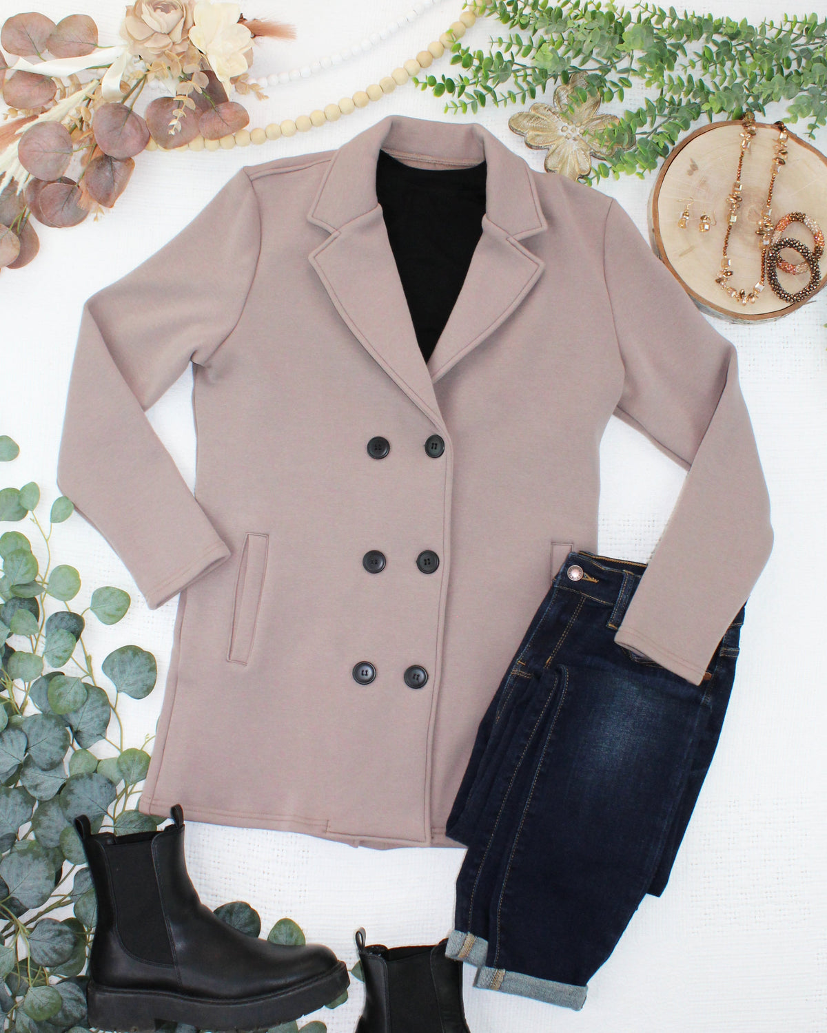 Scarlett Sweater Jacket in Mocha