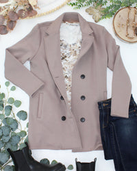 Scarlett Sweater Jacket in Mocha