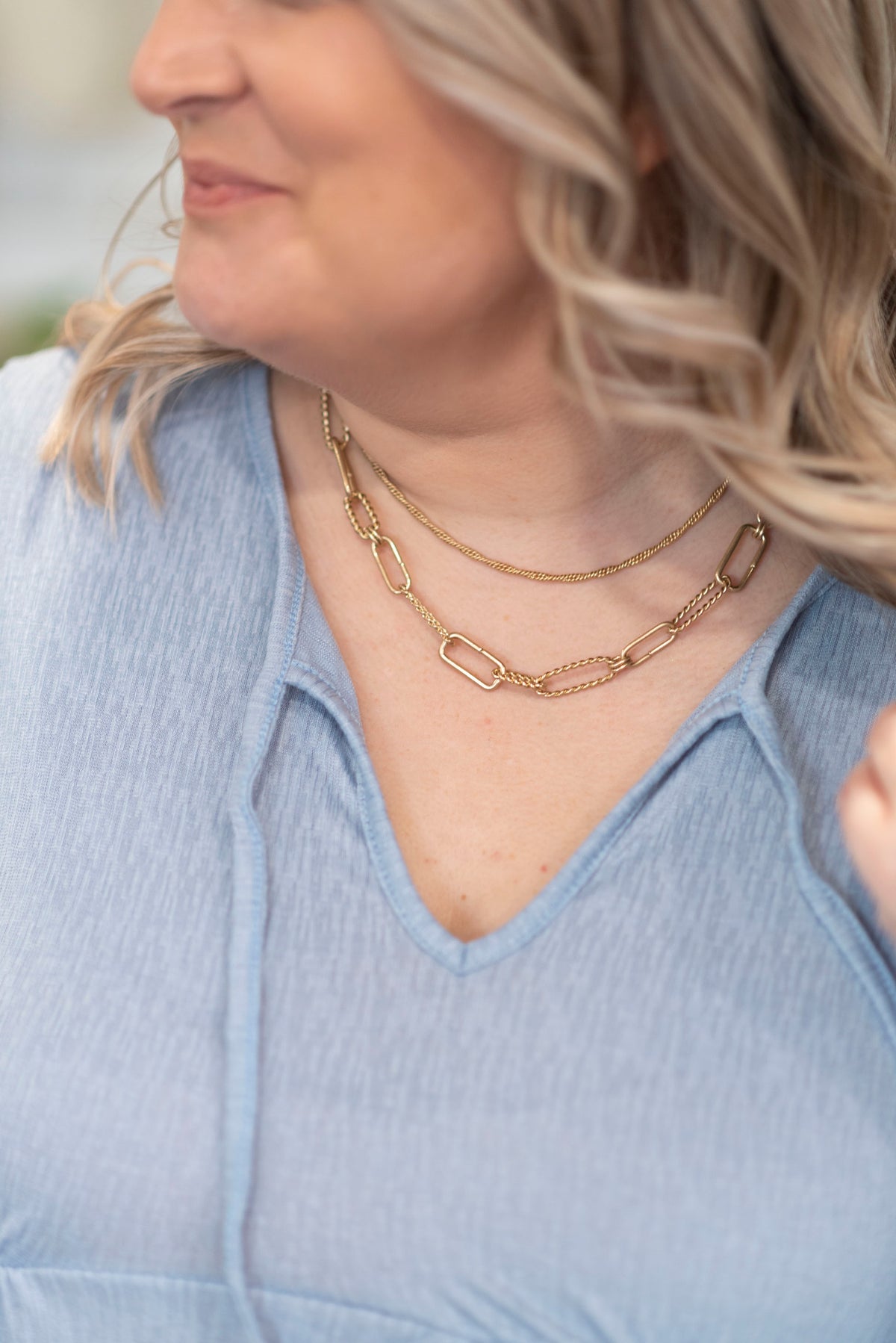 Chain Link Multi-Layer Necklace