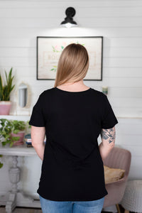 Cotton Every Day V-Neck in Black