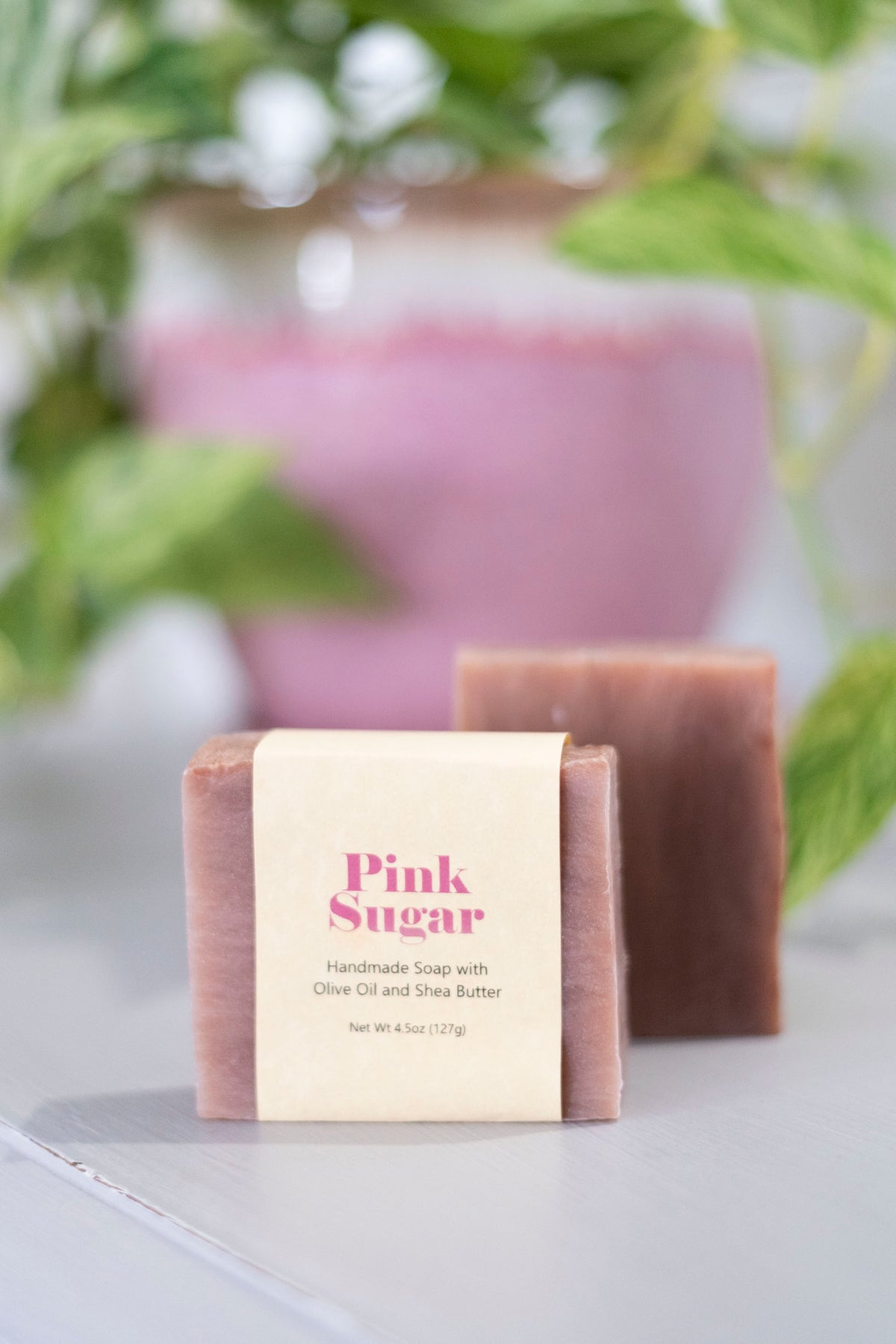 Handcrafted Pink Sugar Soap