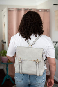 Convertible Backpack in Light Grey
