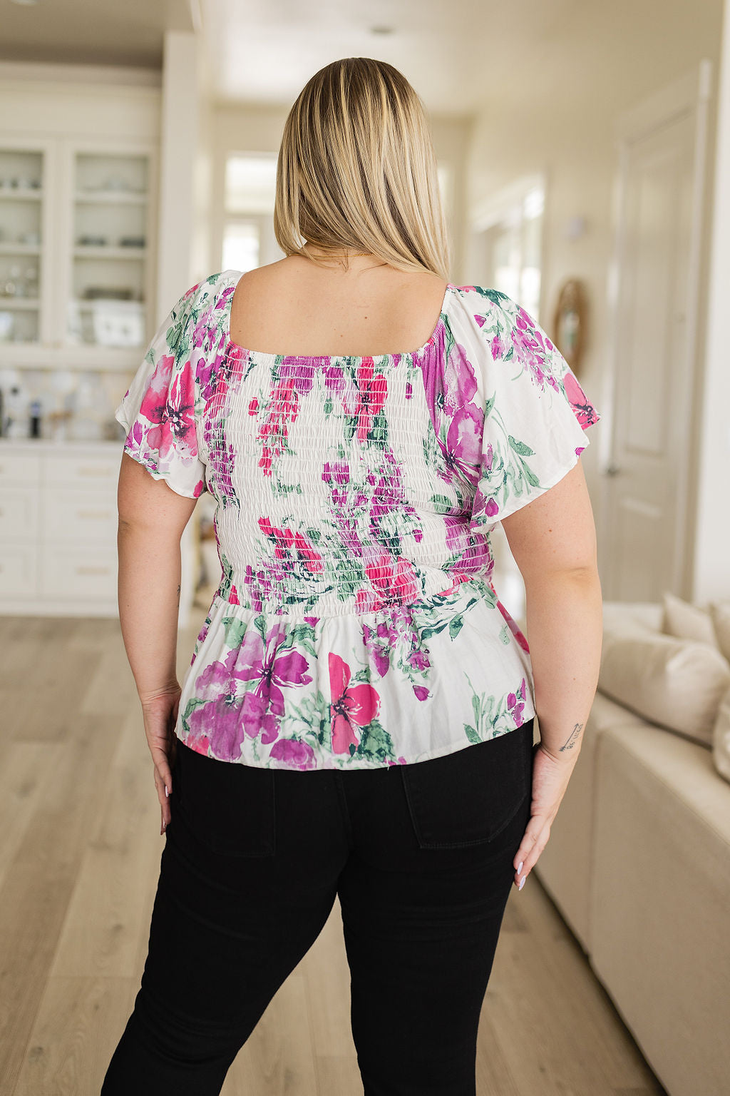 Oh So Simple Floral Blouse